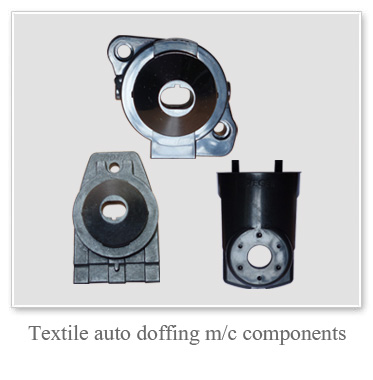 Textile auto doffing m/c components